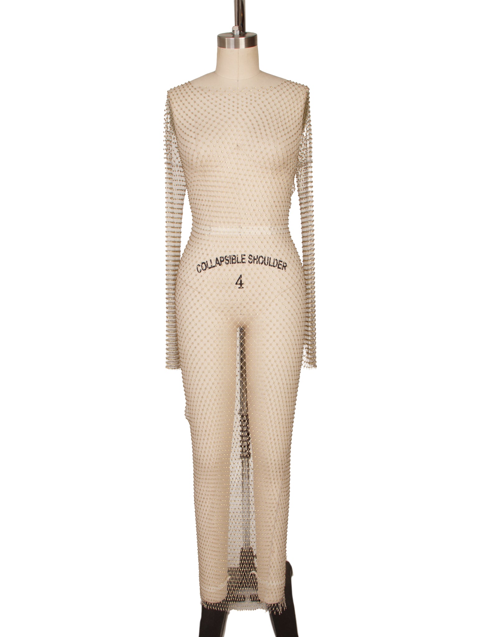 Samsoe Samsoe Fishnet Rhinestone Dress