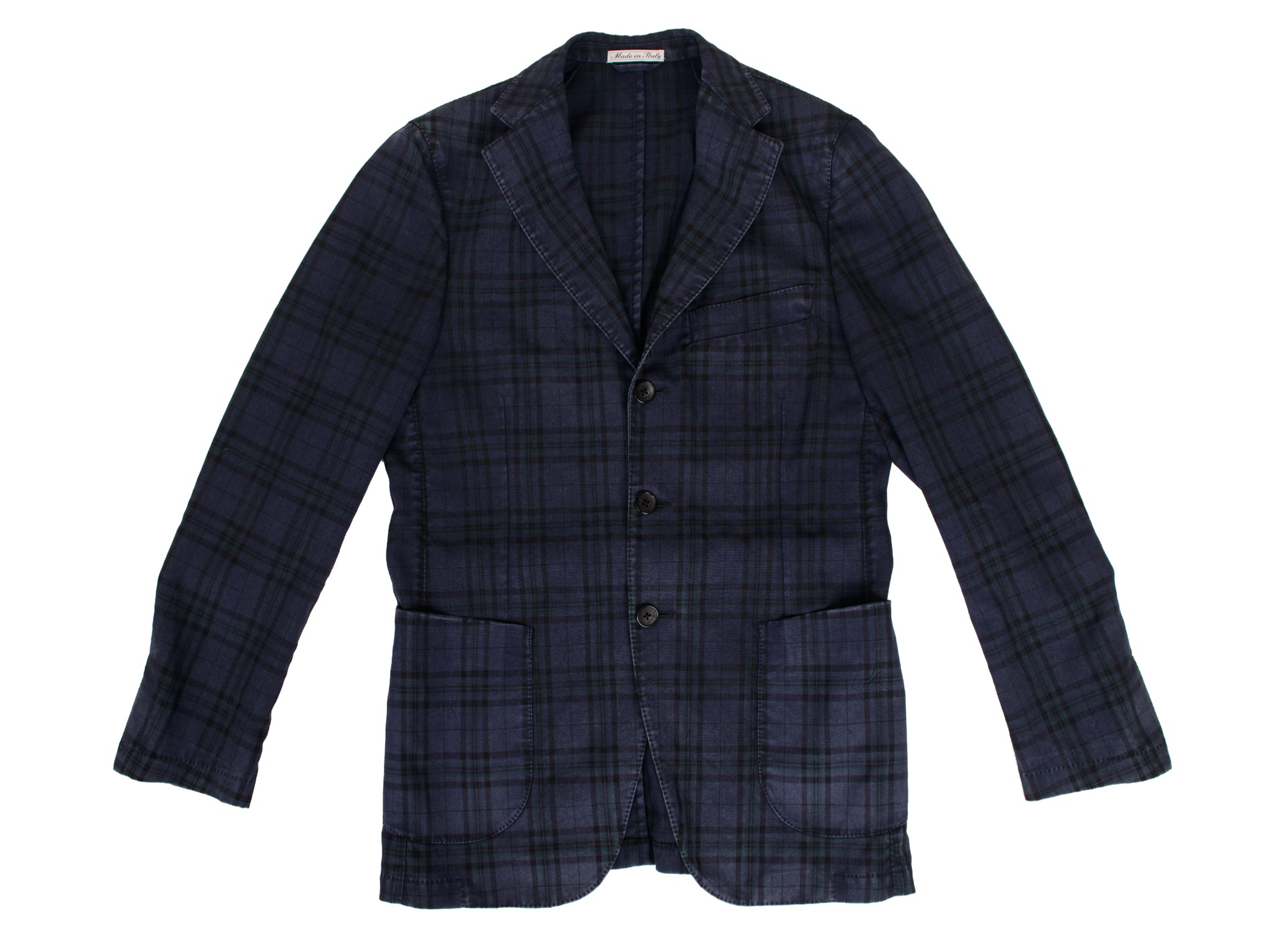 Belvest Wool Woven Check Pantsuit