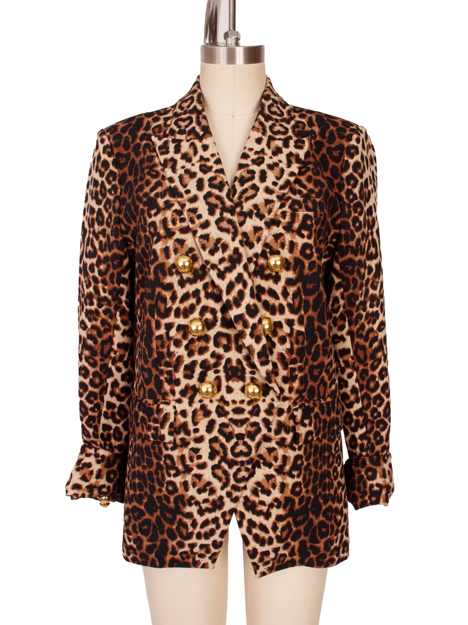 Veronica Beard Leopard Print & Cashmere Hood Dickey Blazer