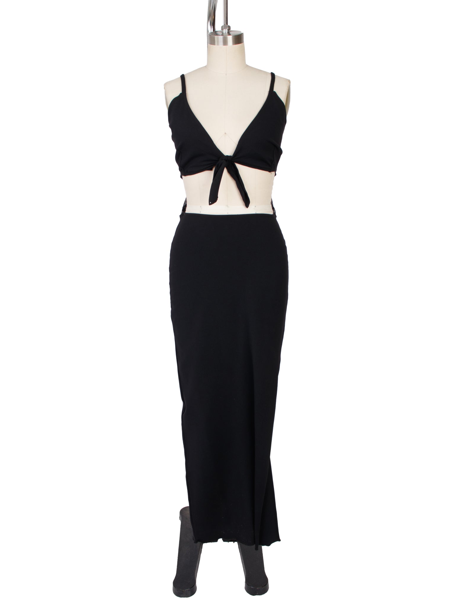 Elisabetta Rogiani Jersey & Mesh Cutout Dress