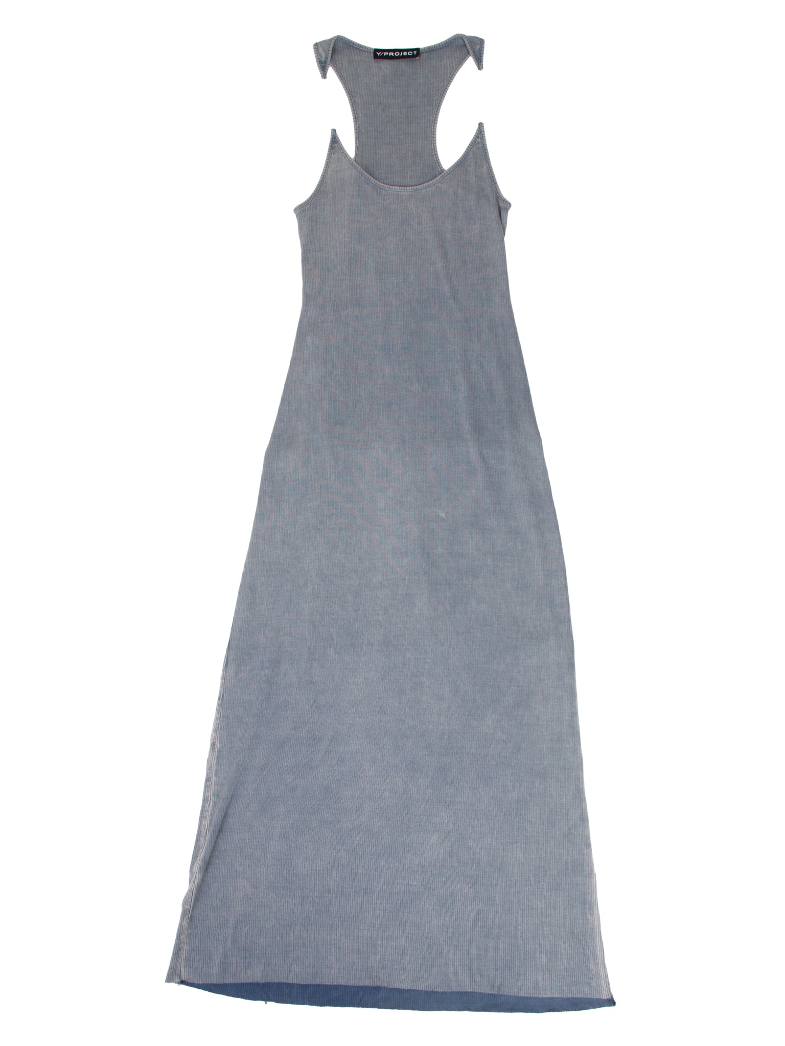 Y Project Invisible Strap Rib Knit Maxi Dress