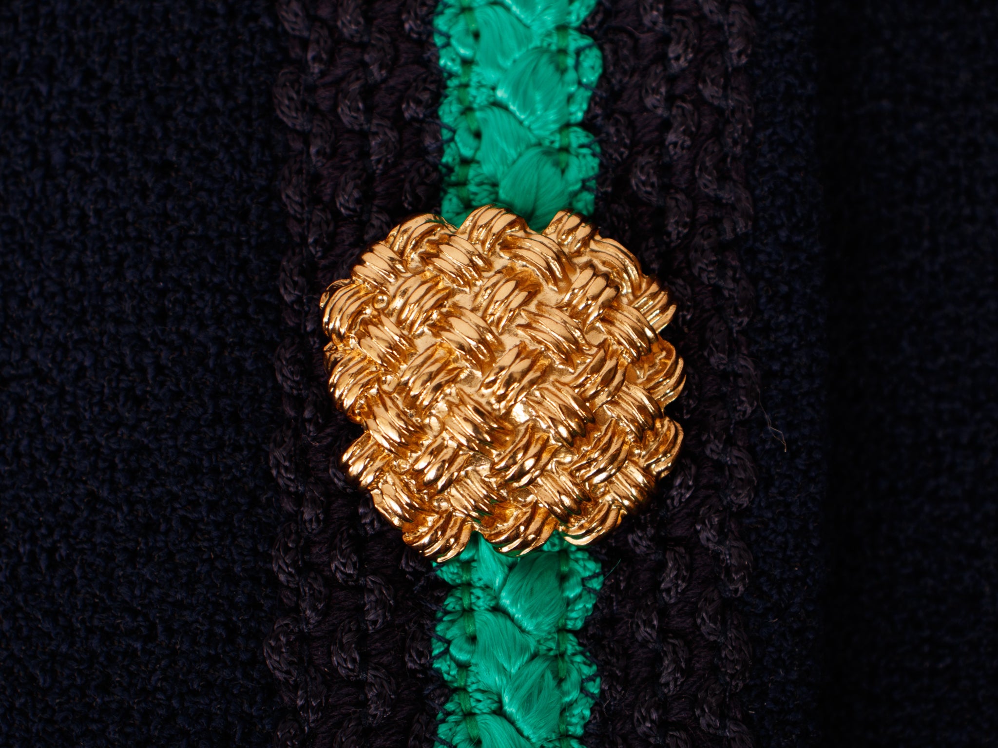 Gucci Garden Wool Knit Applique Jacket