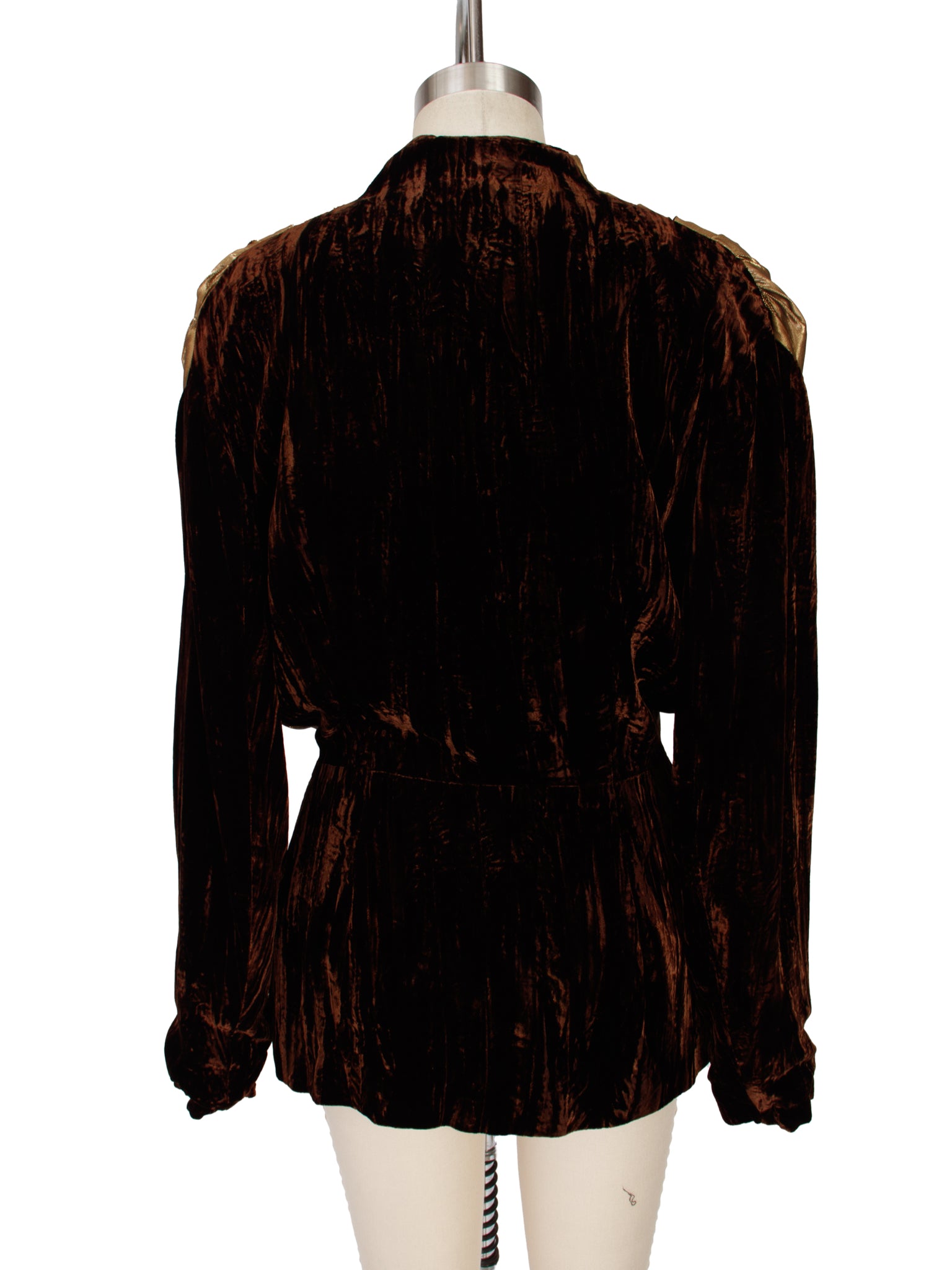 Roberto Robledo Velvet & Lame Panel Jacket
