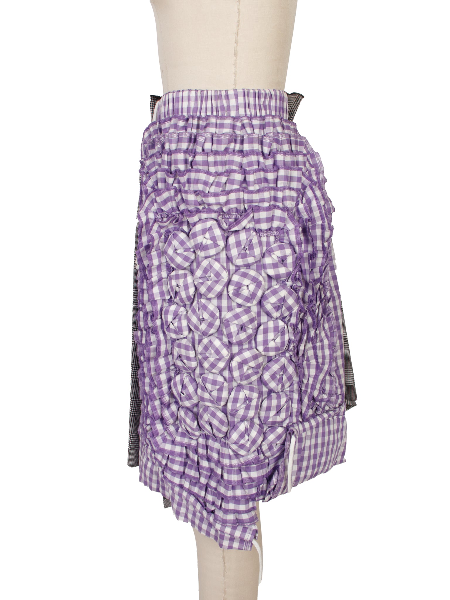 2007 Comme des Garcons Houndstooth & Gingham Skirt
