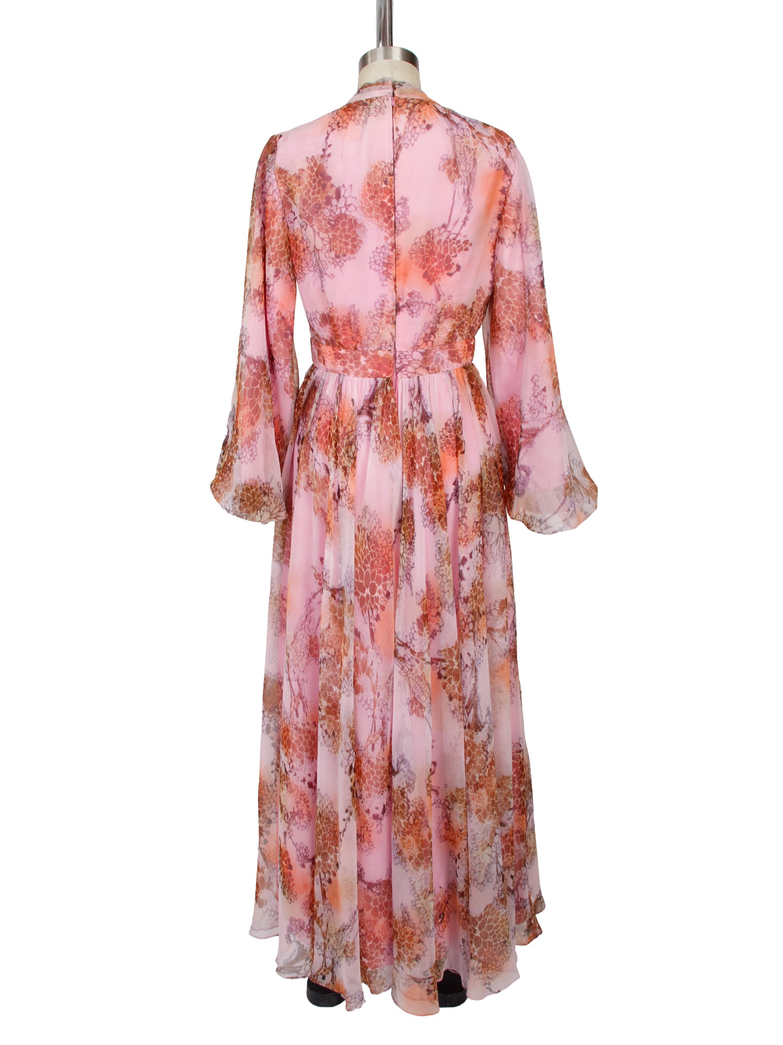 Shannon Rodger for Jerry Silverman I. Magnin Floral Chiffon Gown