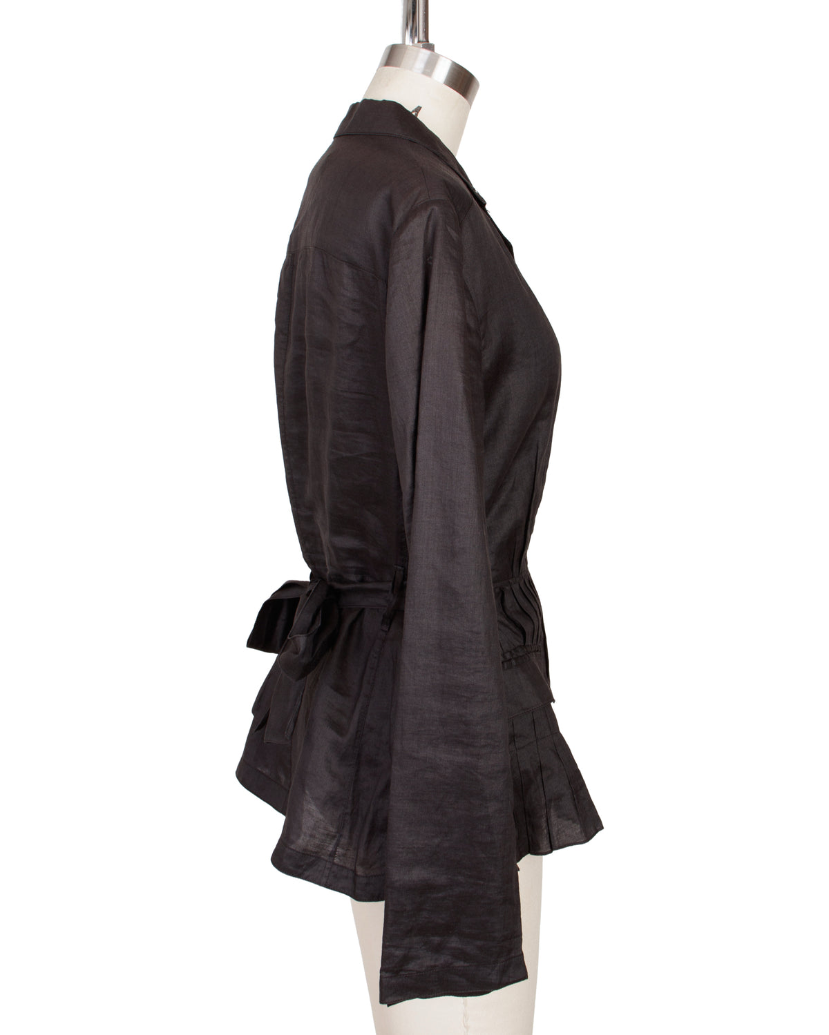 2006 Prada Pleated Belted Jacket