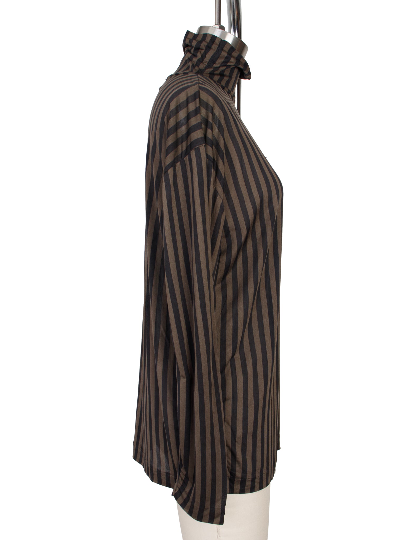 Marithe Francois Girbaud Silk Pinstripe Top