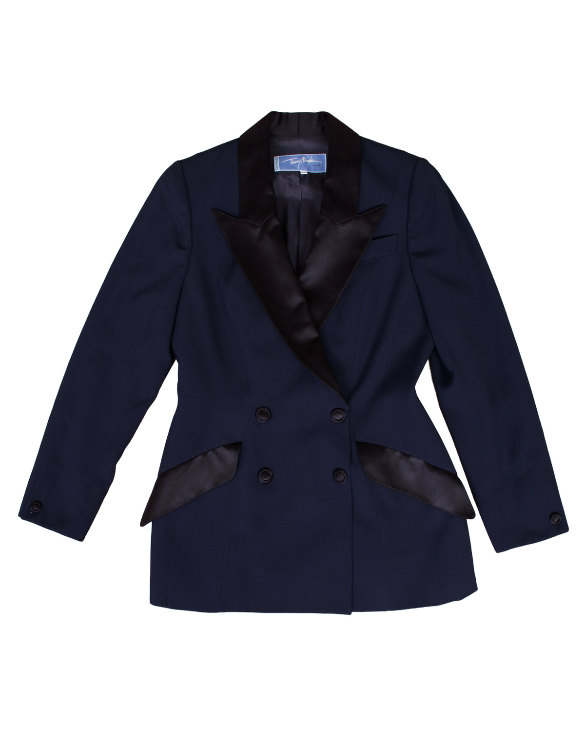 Thierry Mugler Double-Breasted Tuxedo Blazer