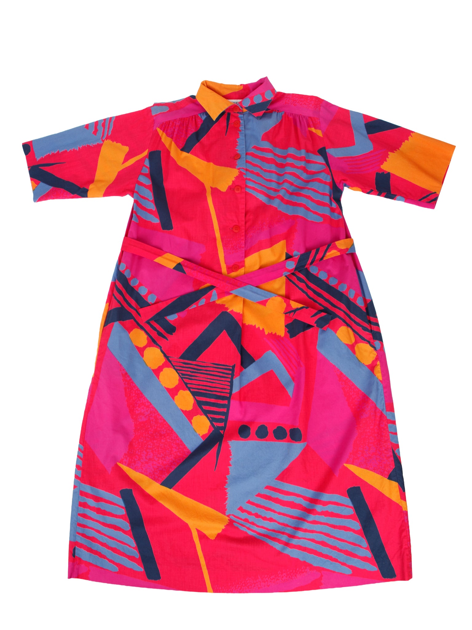 Marimekko Geometric Print Belted Dress