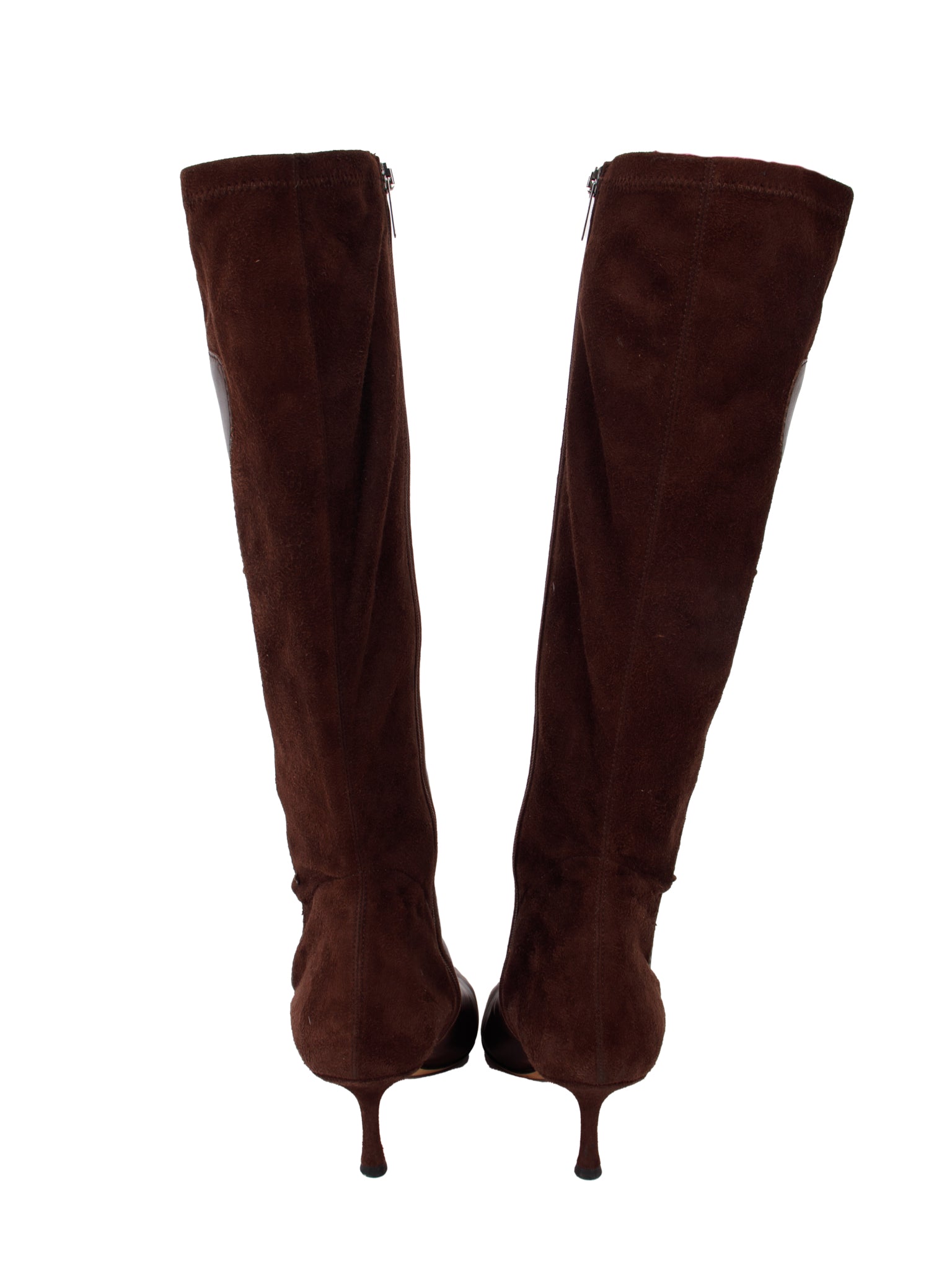 Jimmy Choo Leather & Suede Panel Tall Boots