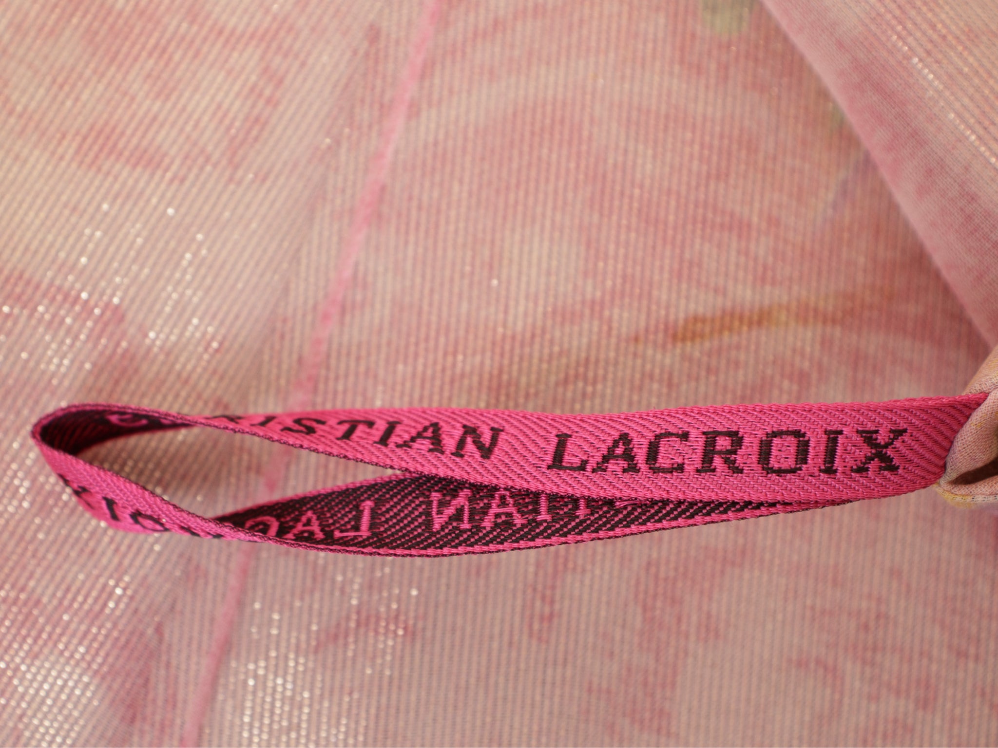 Christian Lacroix Metallic Chiffon Printed Skirt