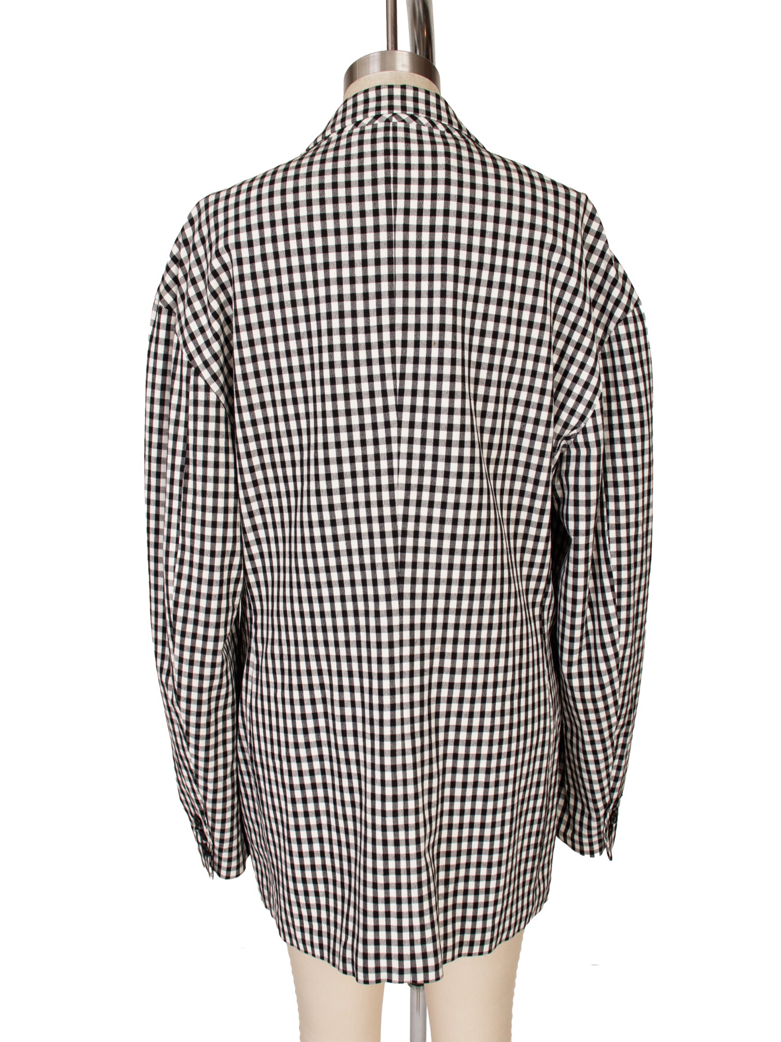 Dolce & Gabbana Gingham Notch Lapel Blazer