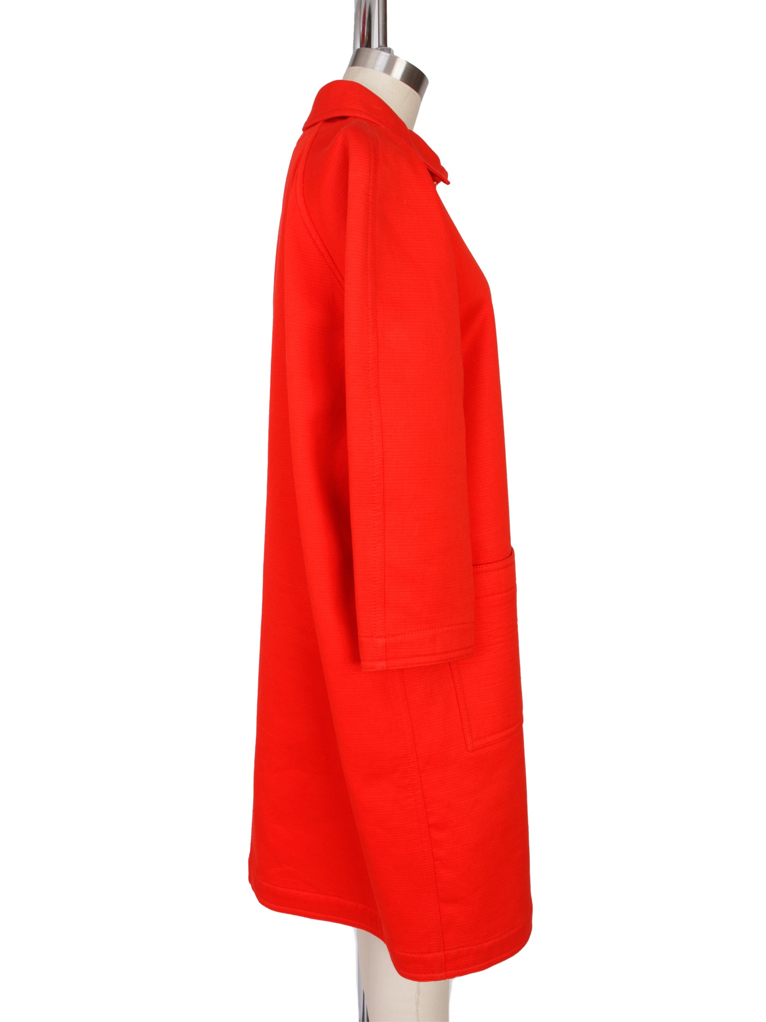 Courreges Cotton Fleece Lined Coat
