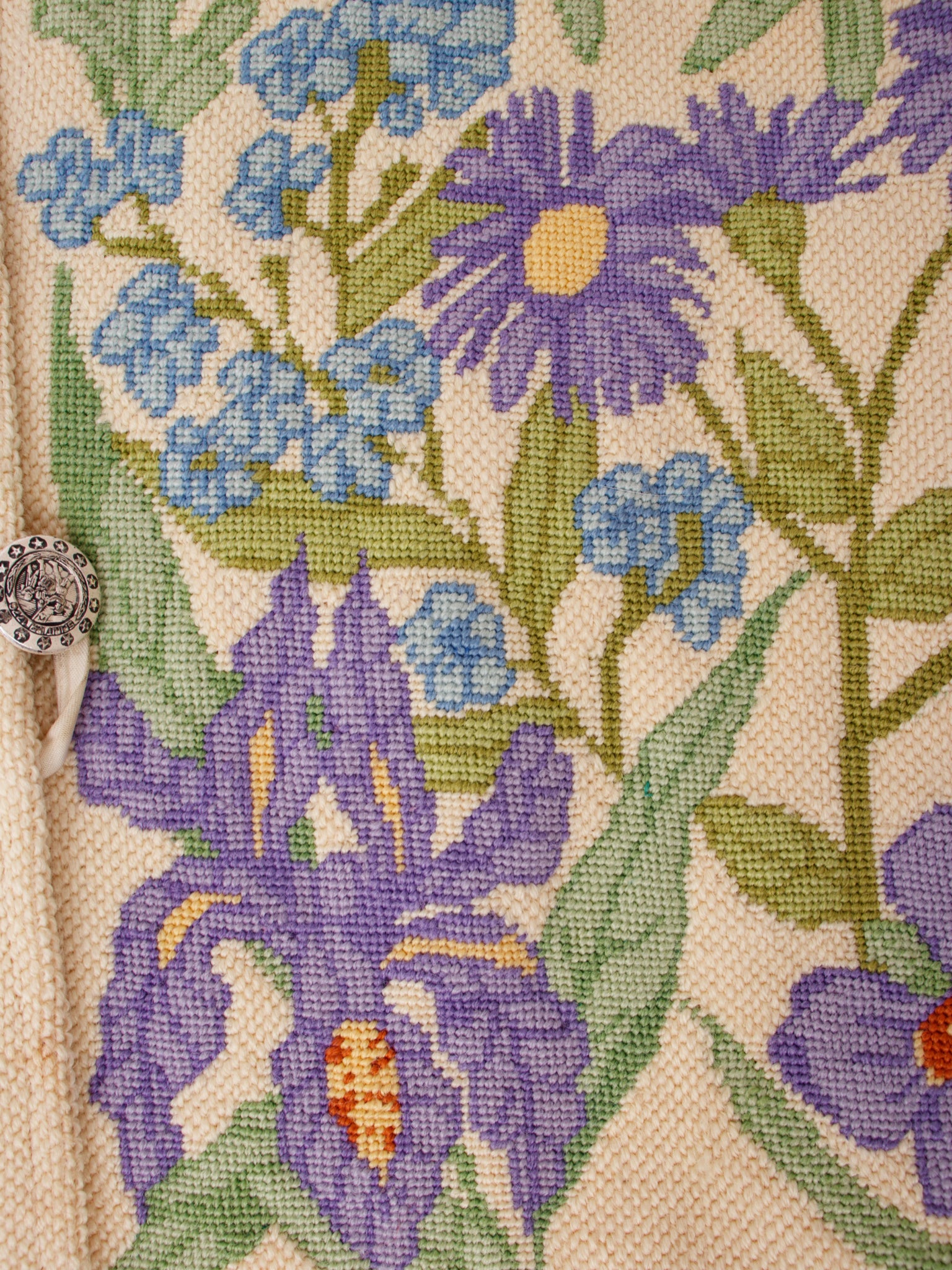 1970s Floral Needlepoint Vest