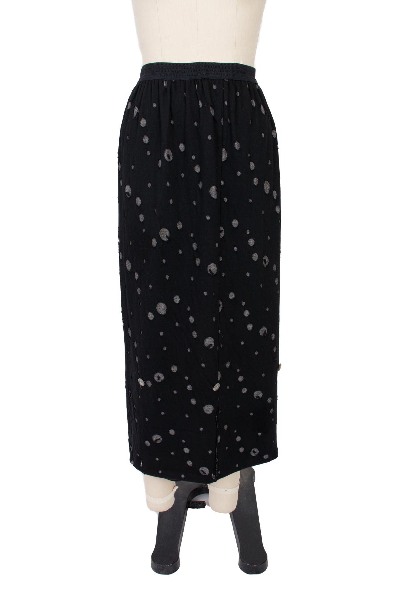 1980s Matsuda Distressed Layered Skirt Set