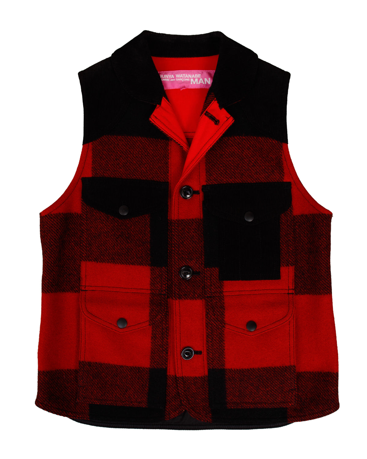 Junya Watanabe Wool Checkered Vest