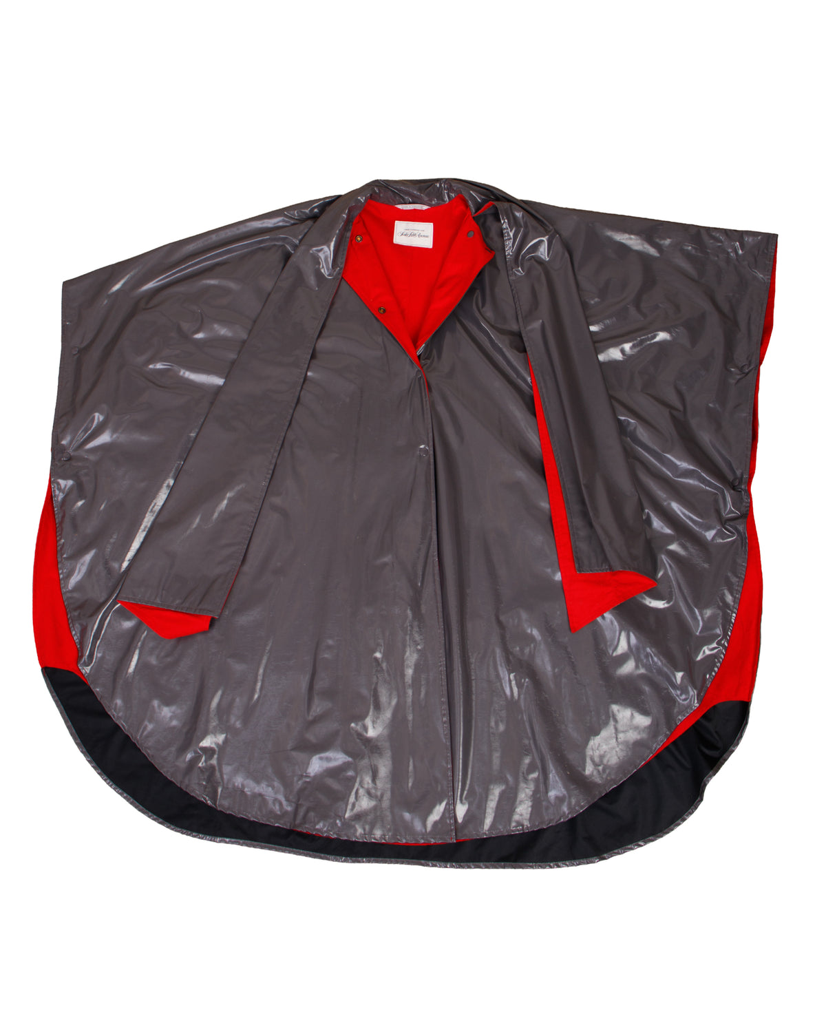 Saks Fifth Ave Vinyl Cape Coat