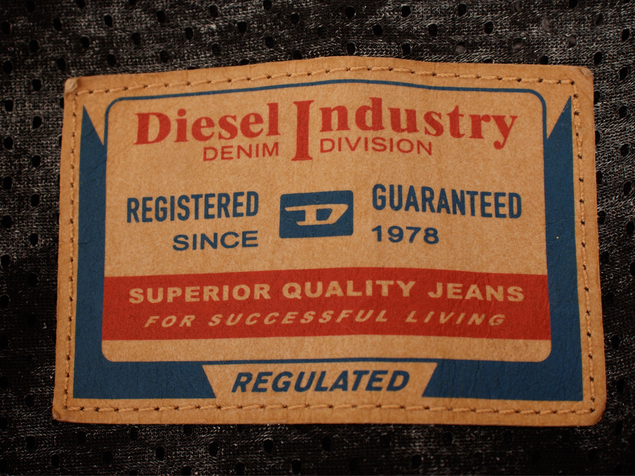 Diesel Marbled Denim Utility Vest