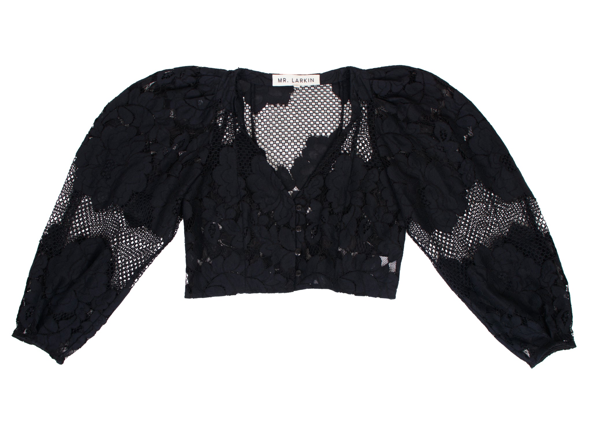 Mr. Larkin Guipure Lace Blouse