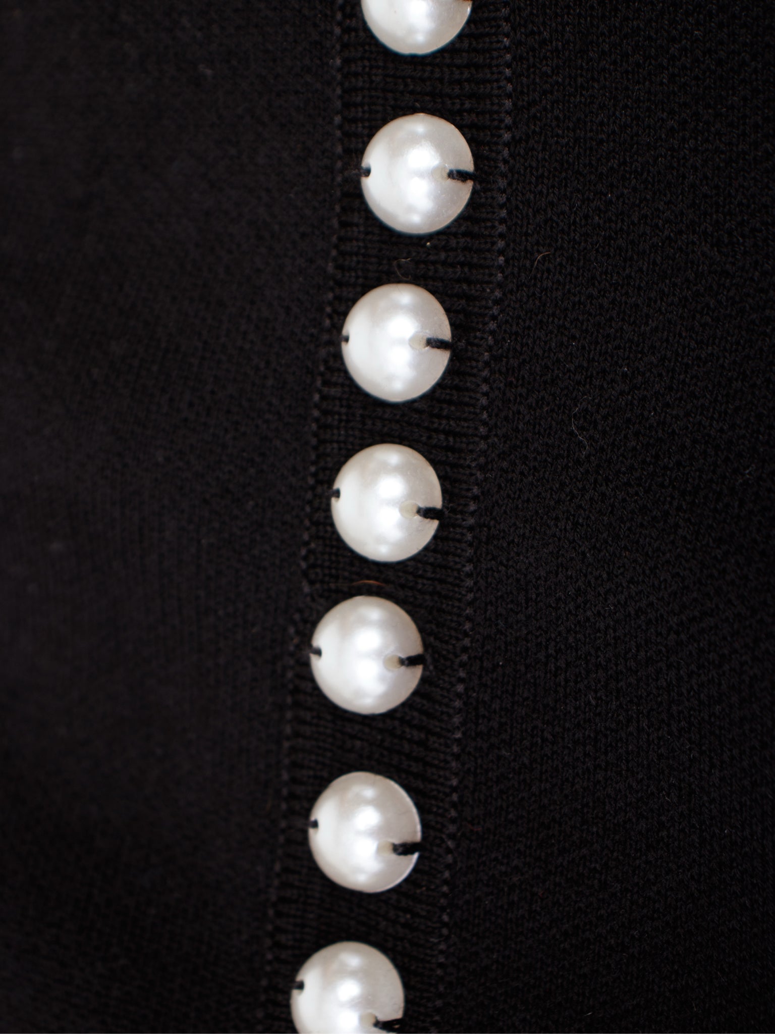 Carolina Herrera Faux Pearl Embellished Cardigan & Dress Set