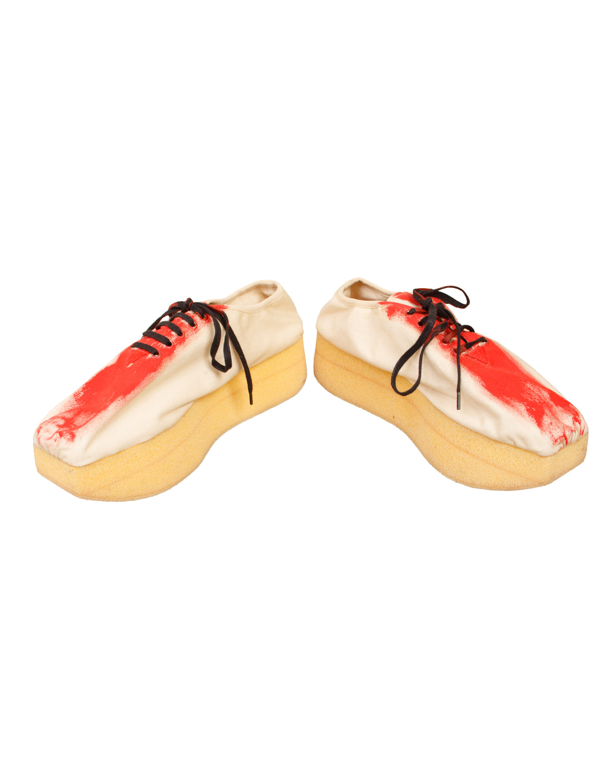 Marni Canvas Painted Platform Sneakers