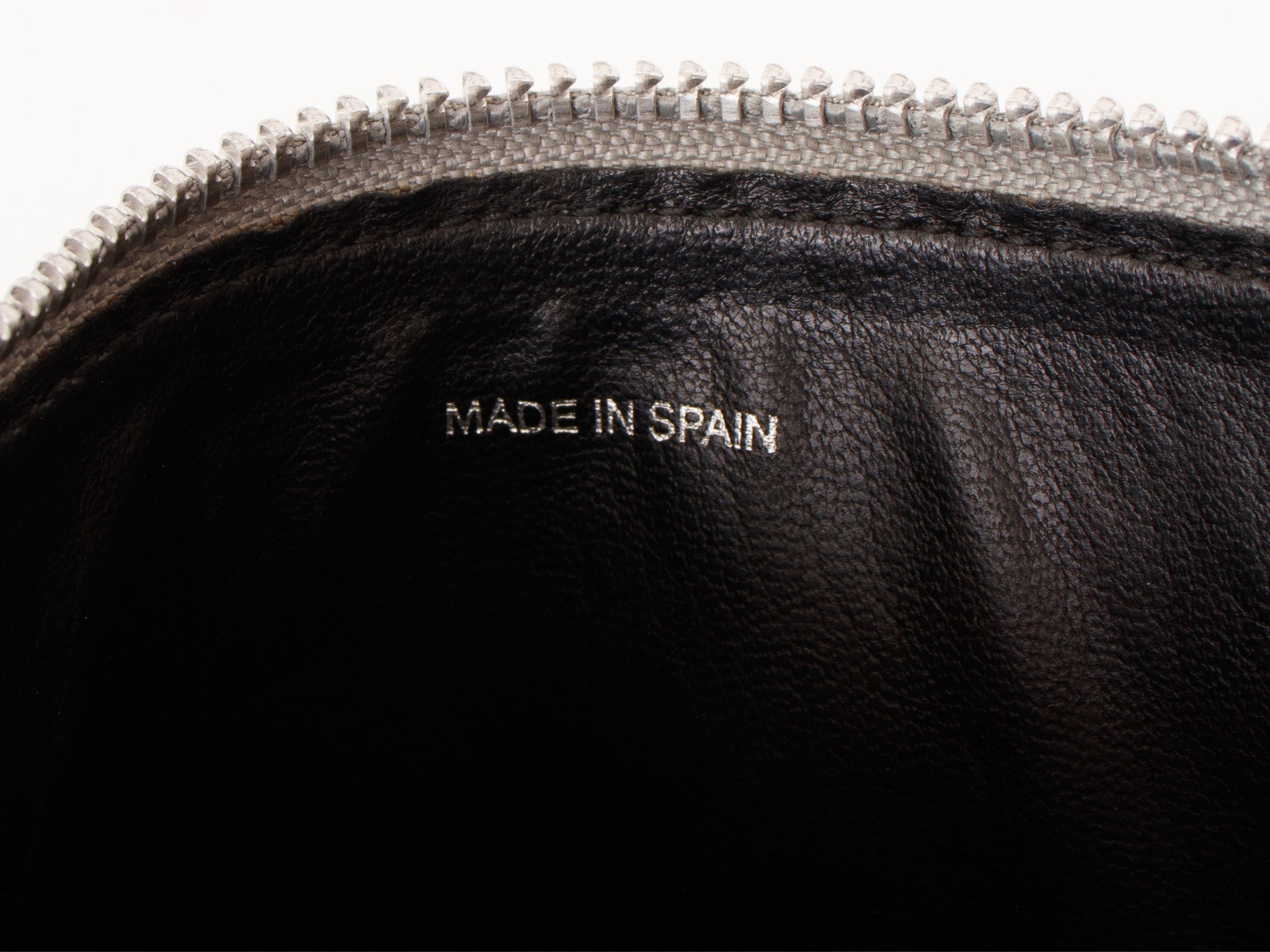 Comme des Garcons Leather Polka Dot Logo Pouch