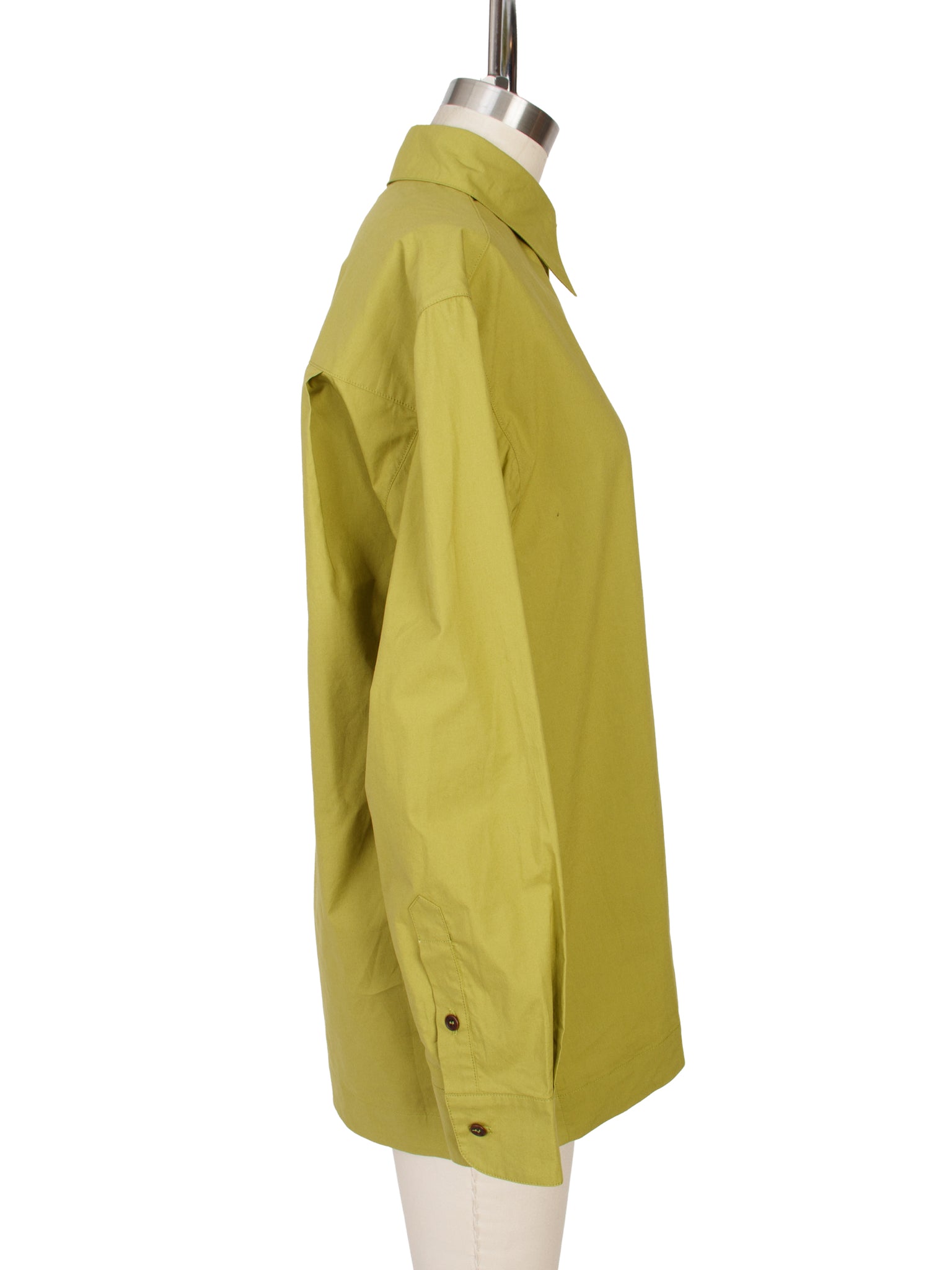 Cawley Poplin Chartreuse Shirt
