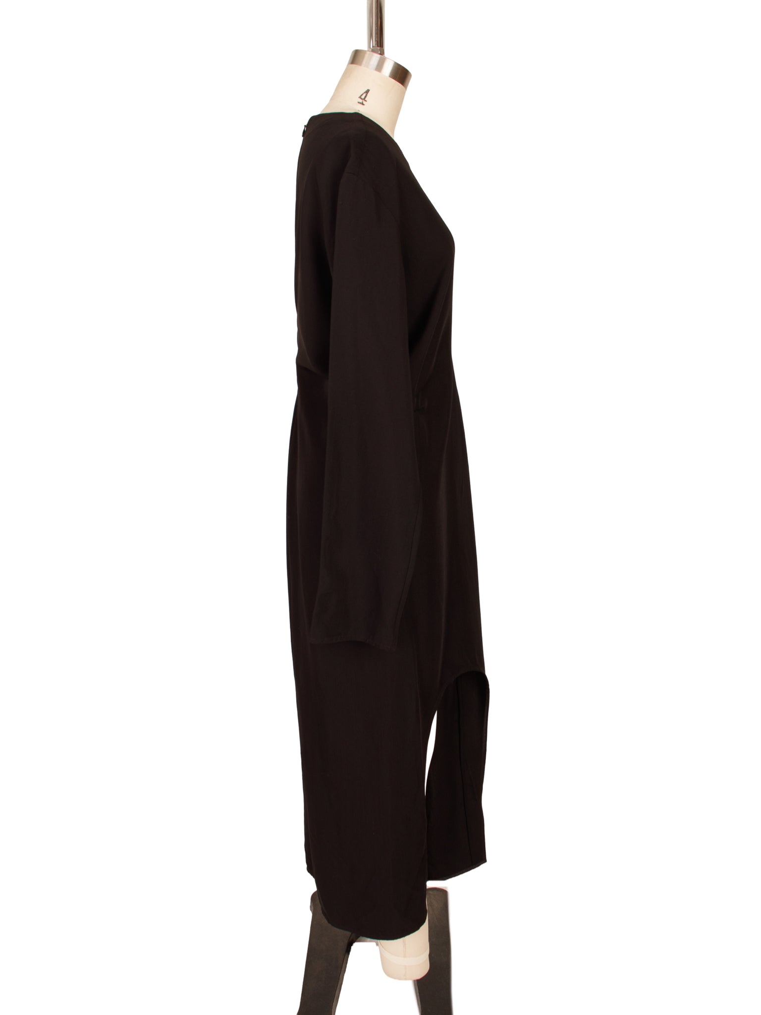 CO Wool Blend Crepe Cutout Dress