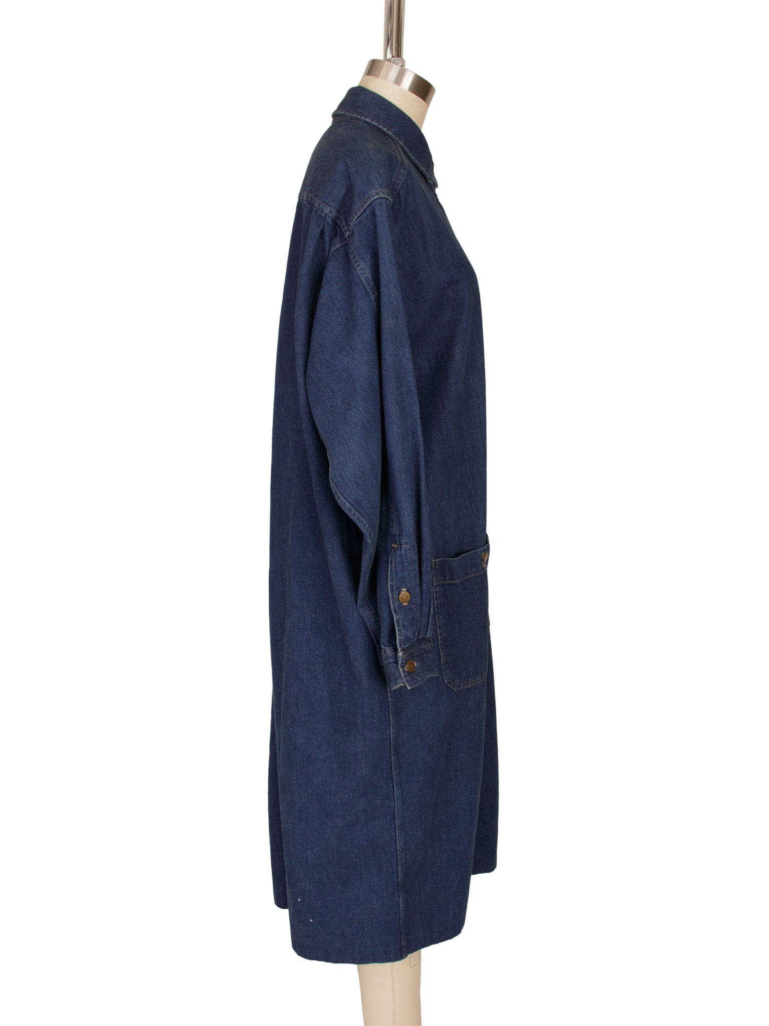 Calvin Klein Denim Oversize Coat Dress