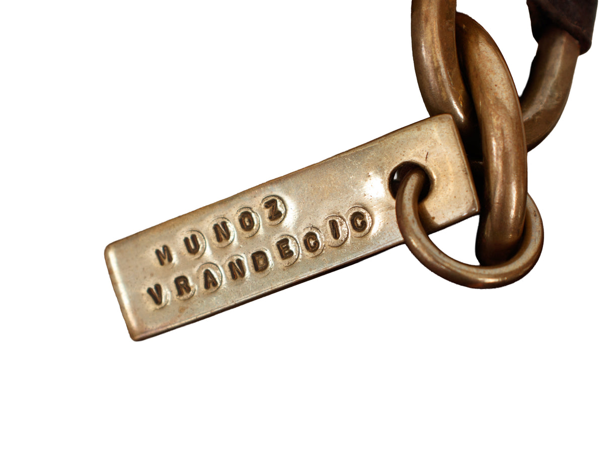 Munoz Vrandecic Couture Leather Key Lock Bag