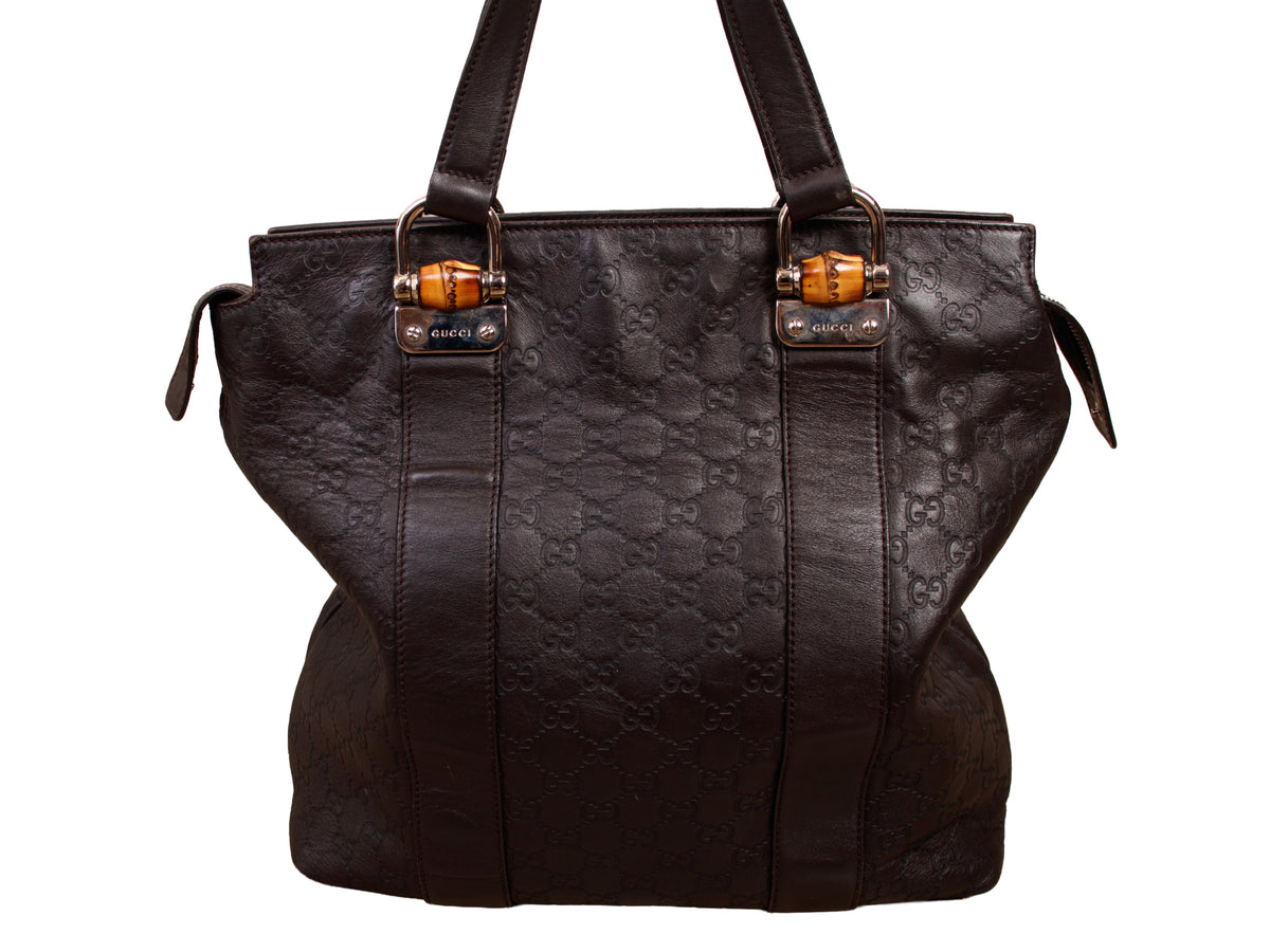 Gucci GG Guccissima Bamboo Handle Bag