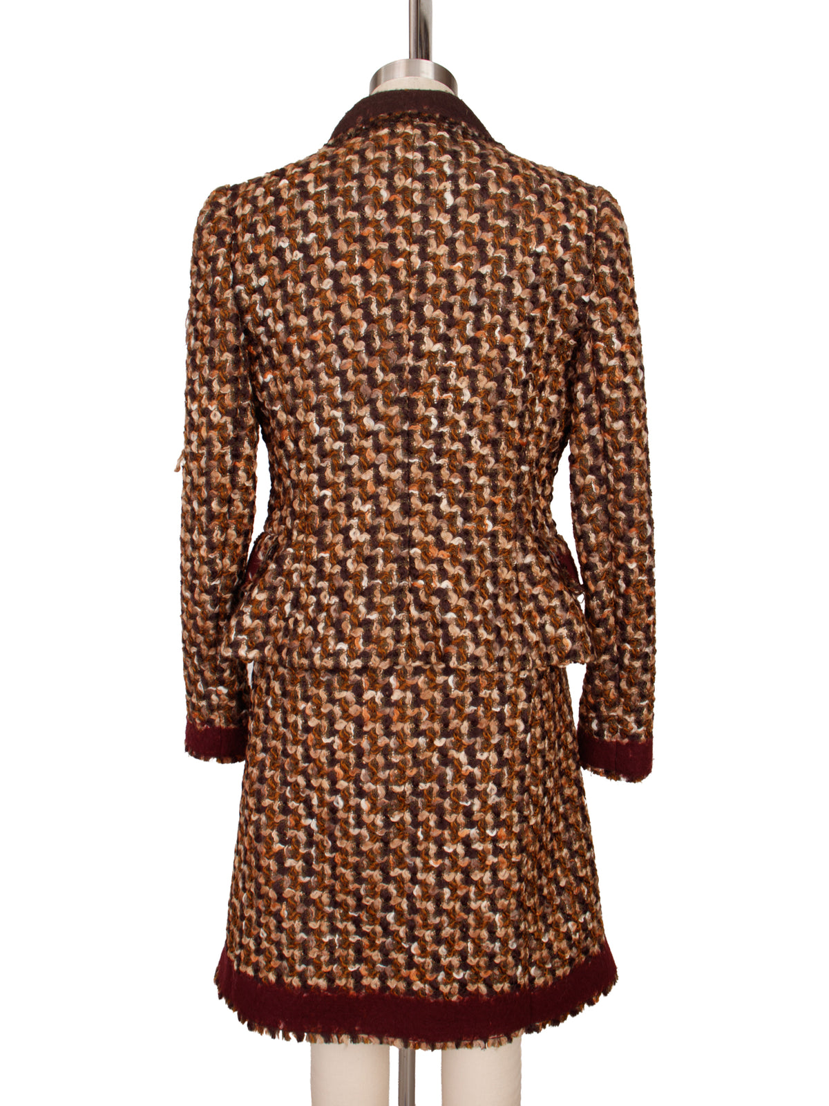2010 Prada Virgin Wool Tweed Skirt Suit