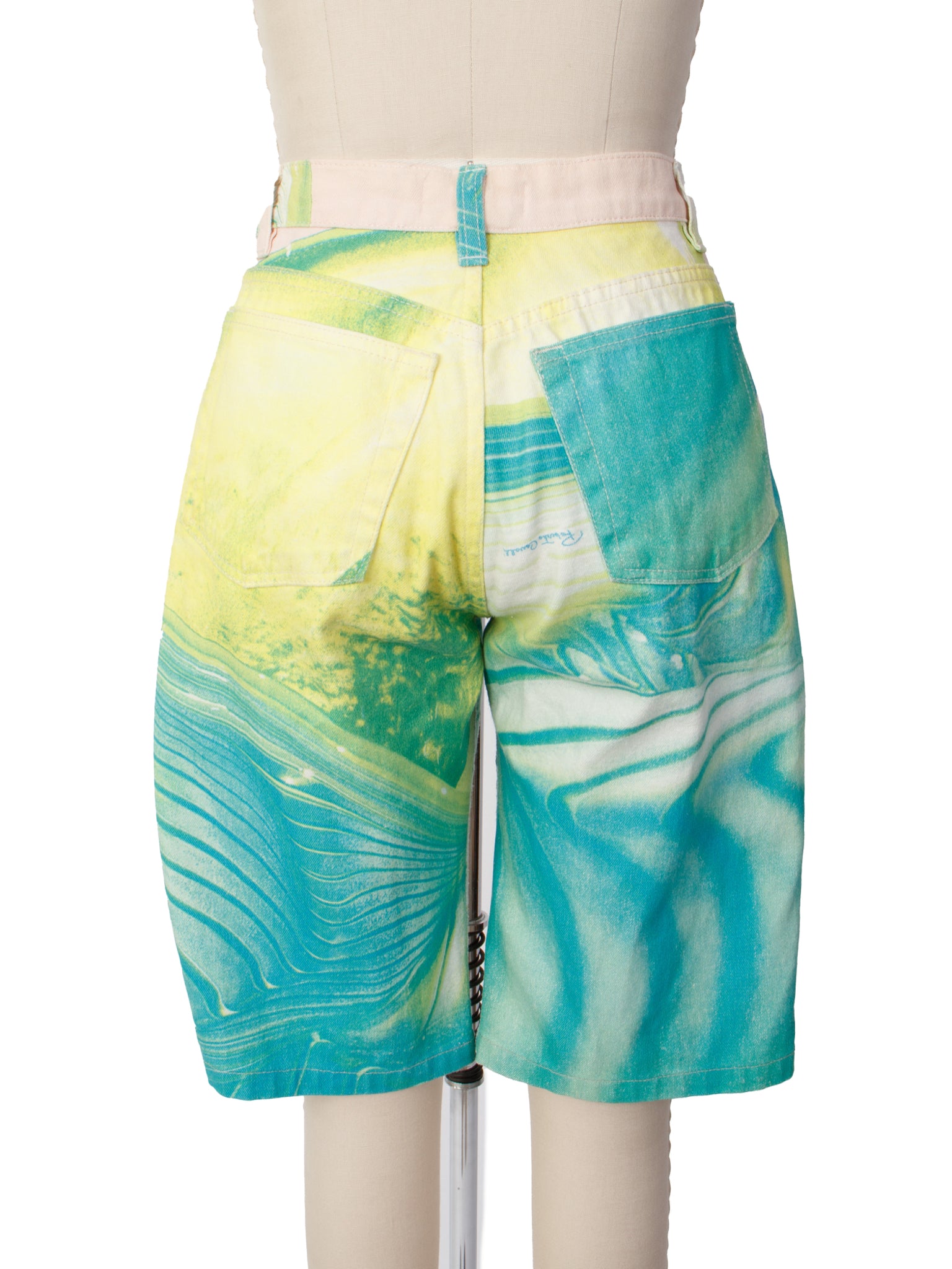 SS 2001 Roberto Cavalli Op Art Shorts