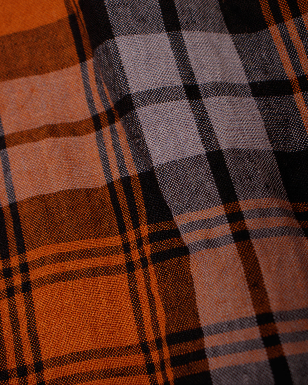 Ichi Antiquities Linen Check Dress