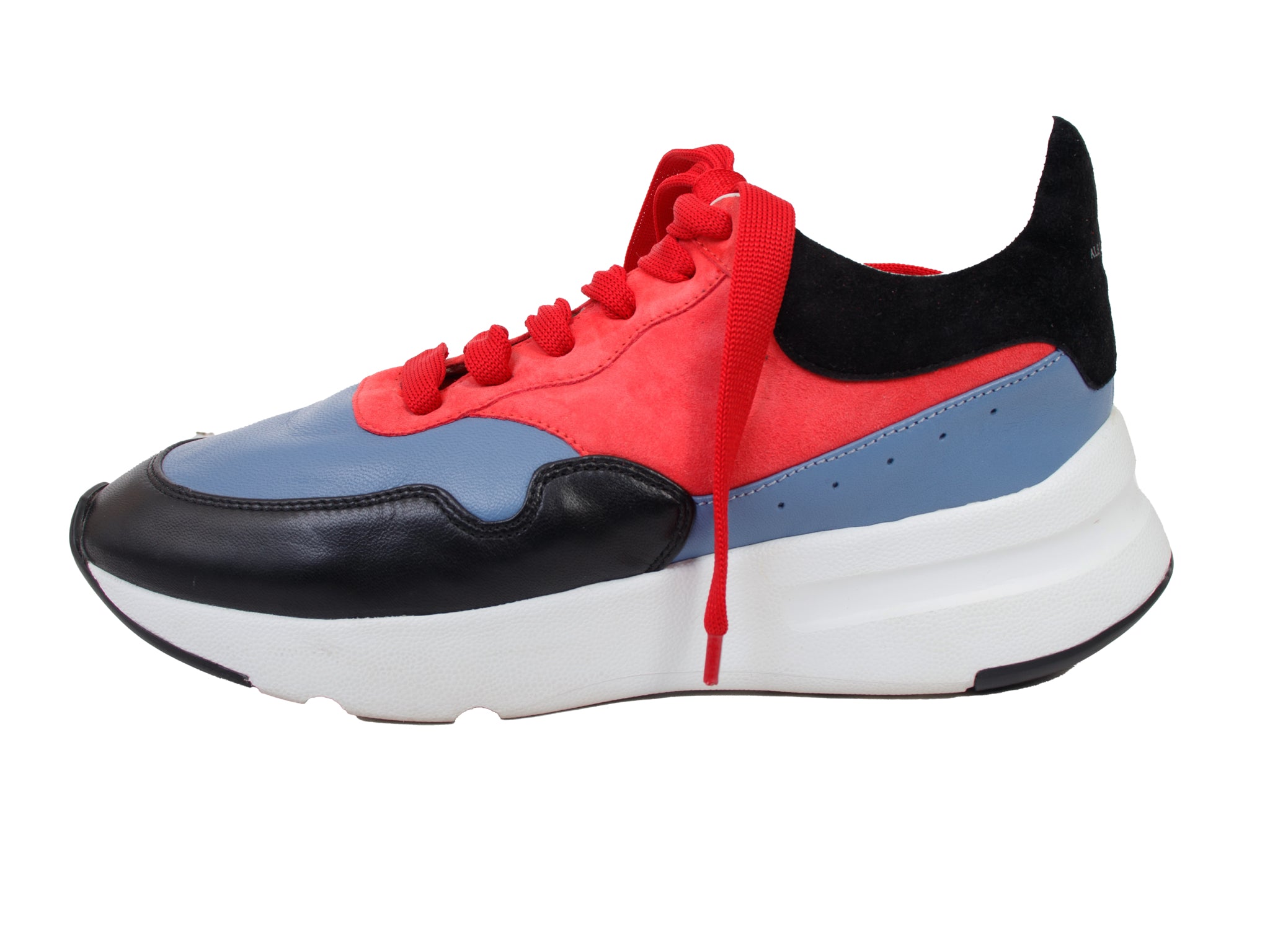 Alexander McQueen Leather Color-Block Sneakers