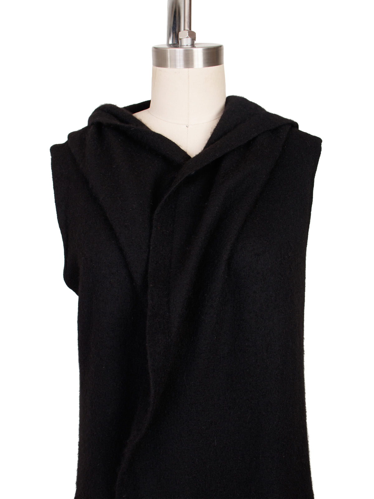 2016 Rick Owens Hooded Longline Vest