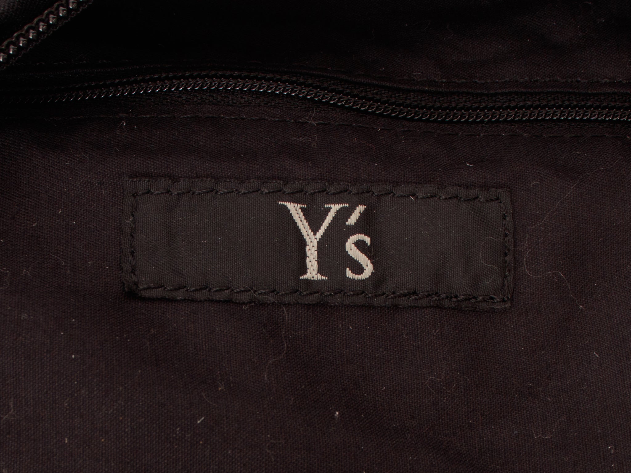 Y's Yohji Yamamoto Wool Gabardine Bag