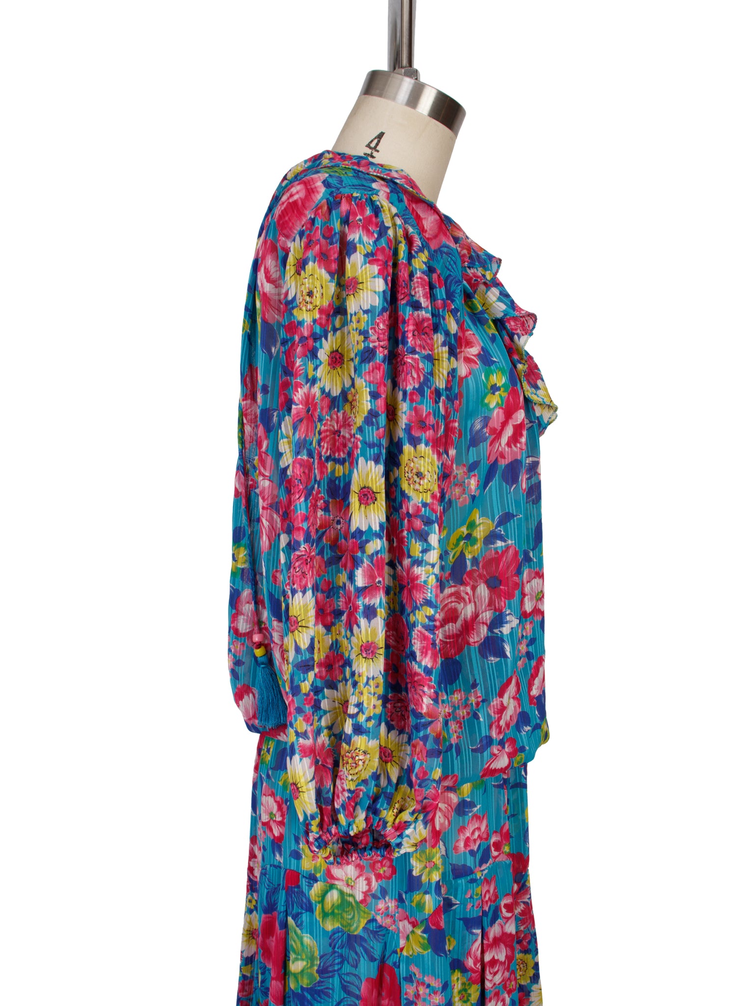 Diane Freis Floral Stripe Jacquard Skirt Set