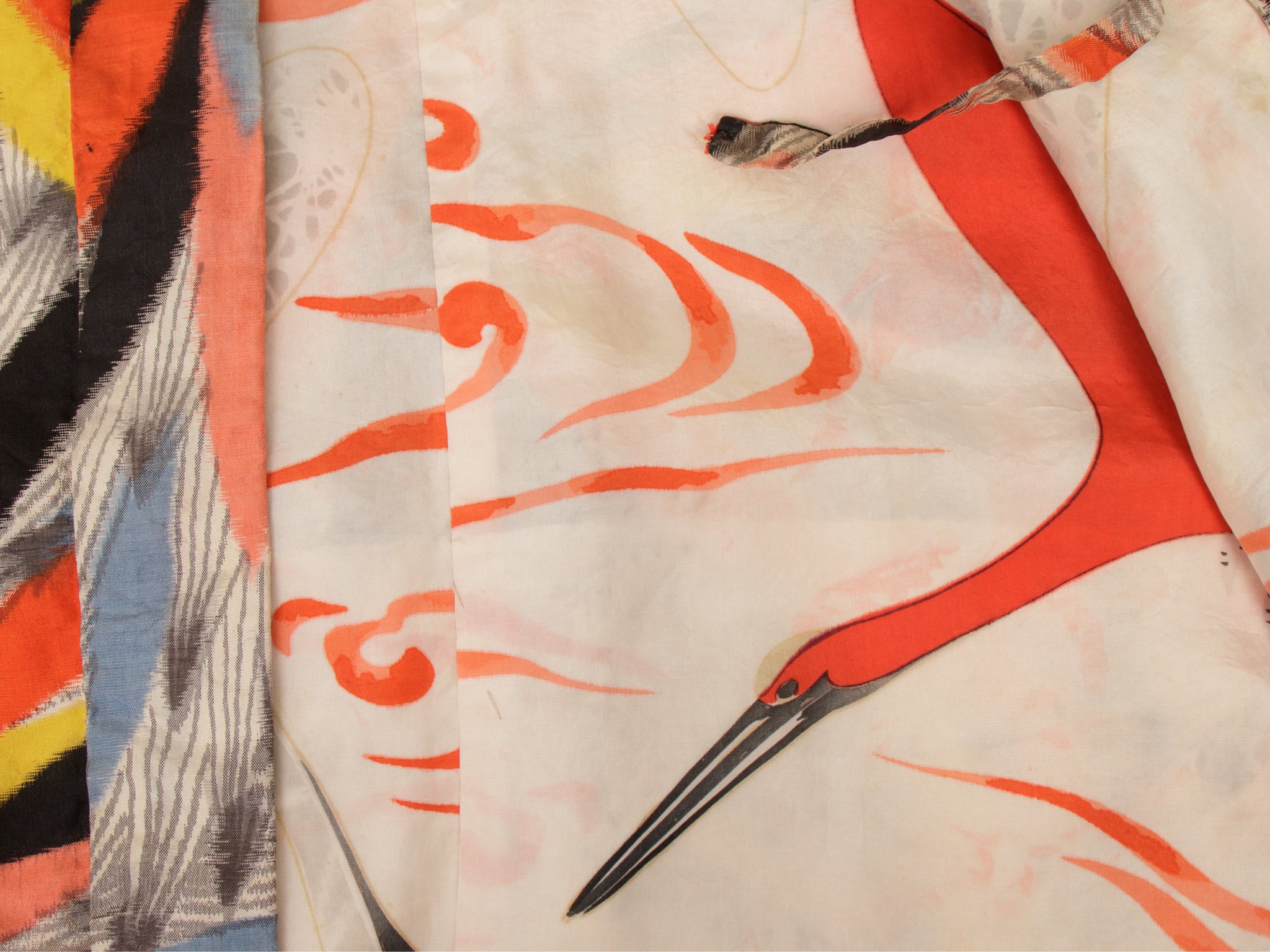 Silk Fireworks Print Haori