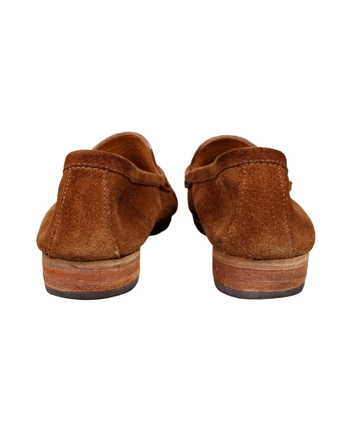 Gucci Suede Bamboo Tassel Loafers