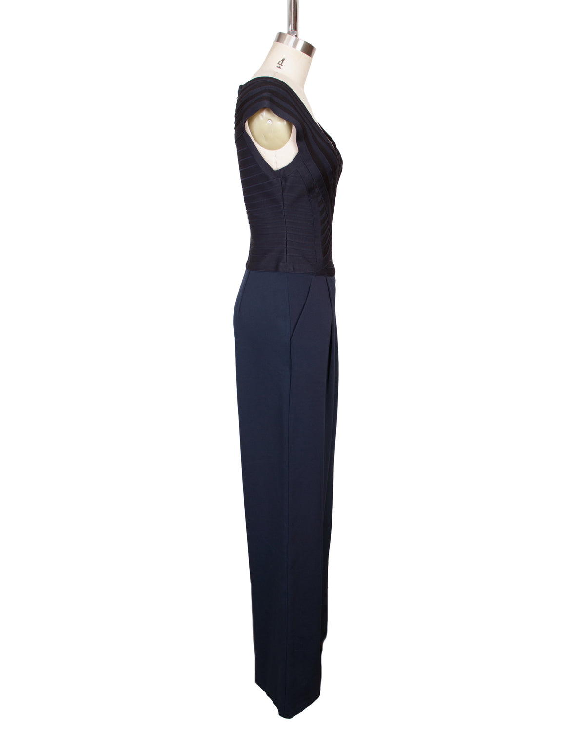 Herve Leger Bandage Wide Leg Jumpsuit