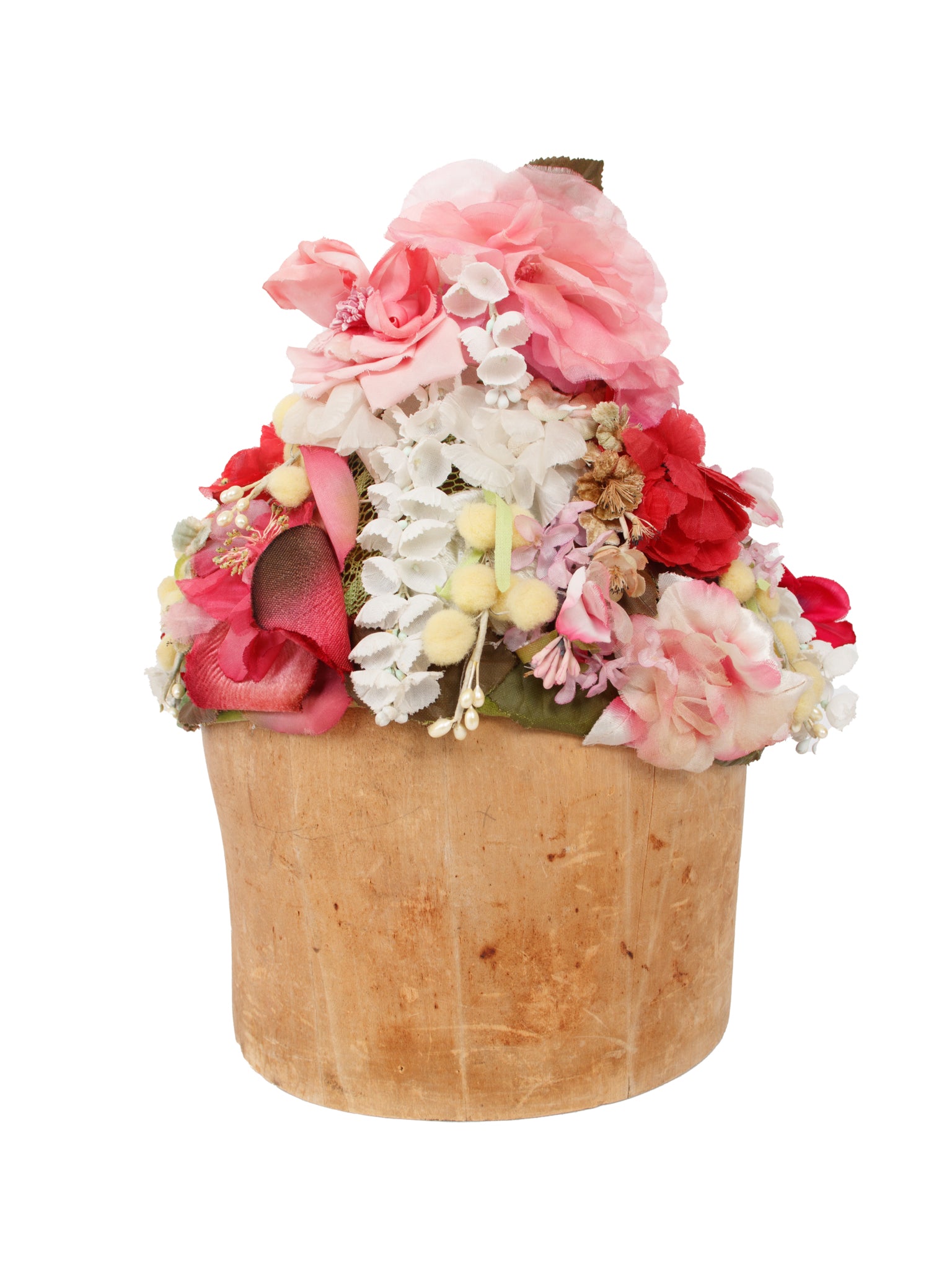 1960s Millinery Salon Lit Brothers Floral Toque Hat