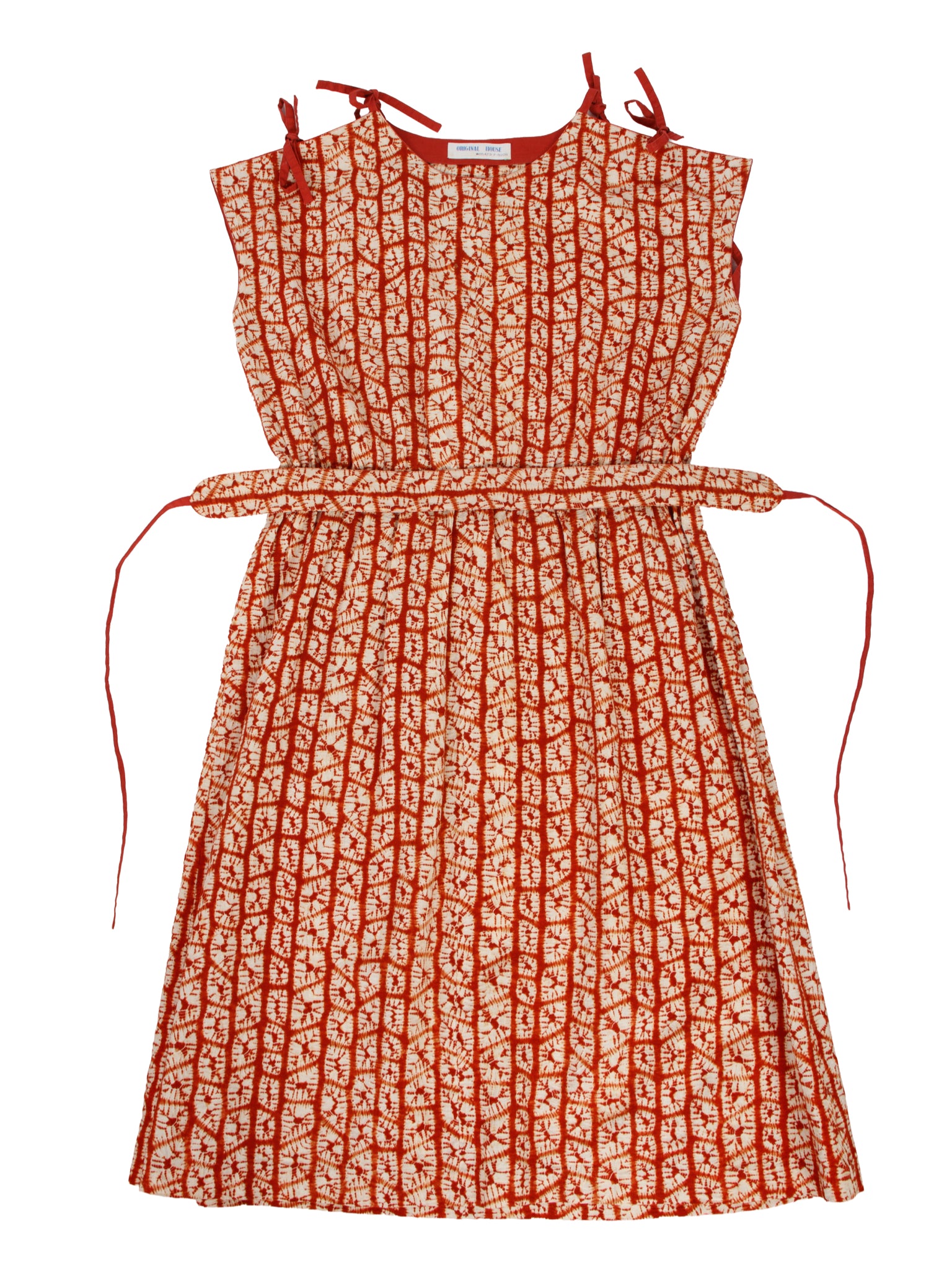 1970s Shibori Midi Dress