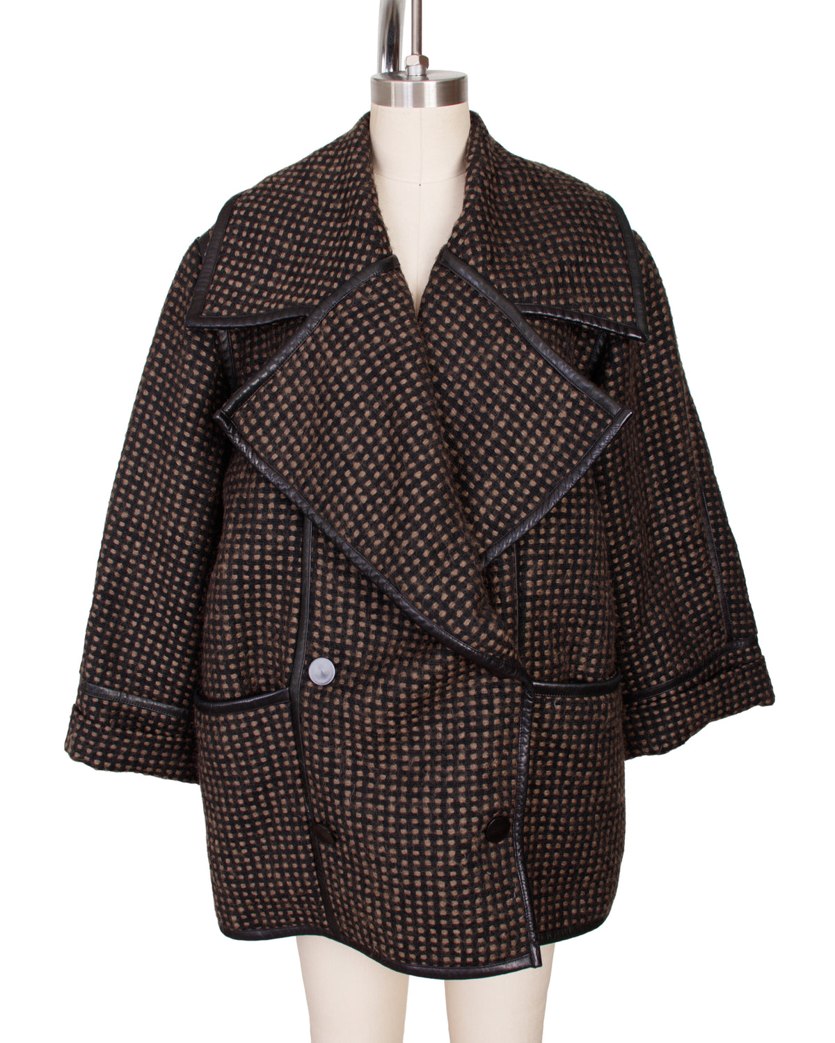 Charles Jourdan Leather Trim Coat*