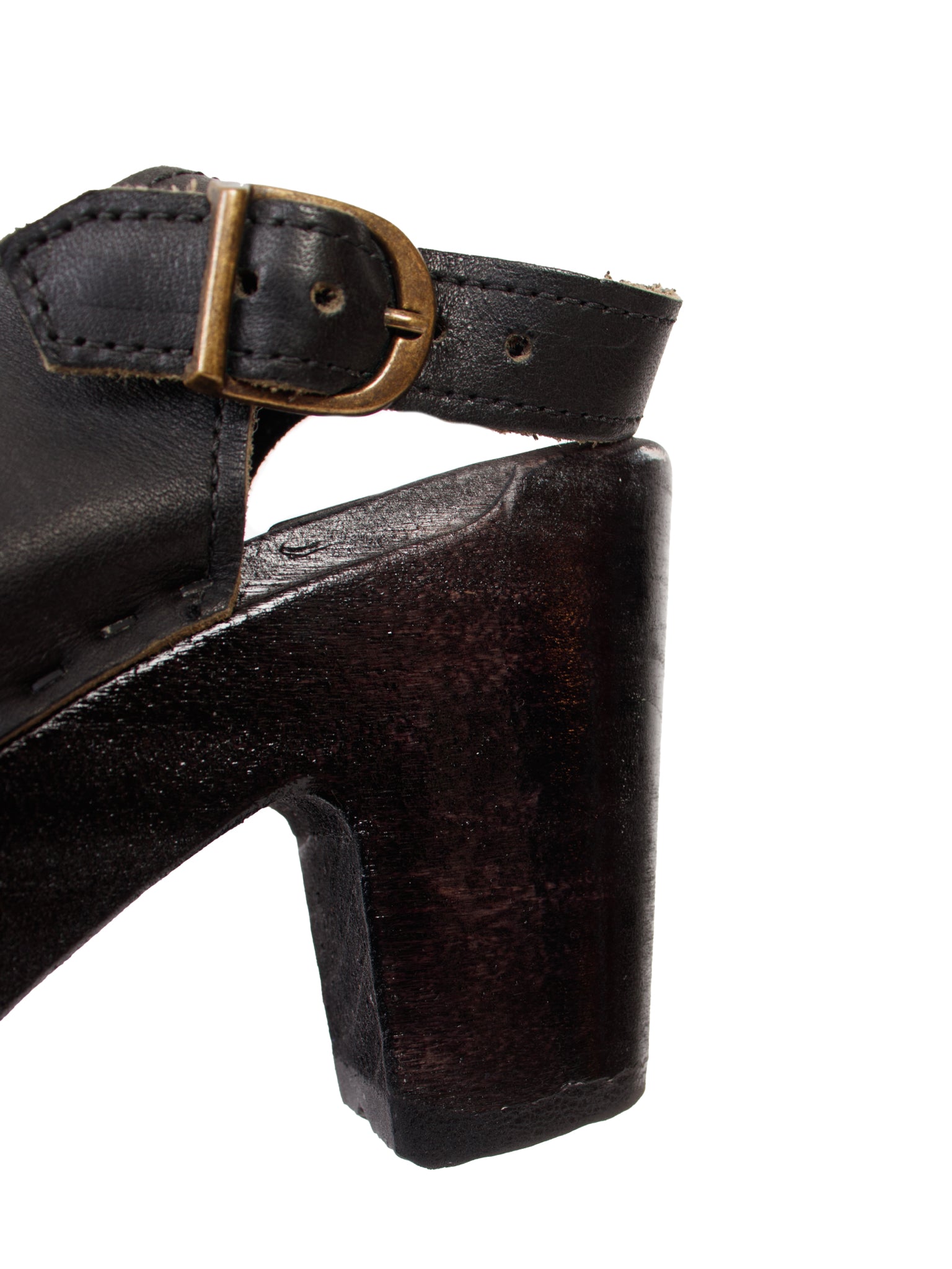 No. 6 Front Seam Platform Clogs