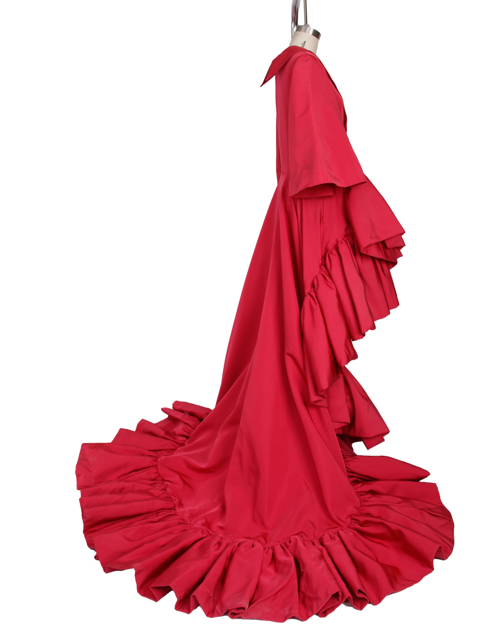 F/W 2019 Runway Christian Siriano Silk Pleated Gown