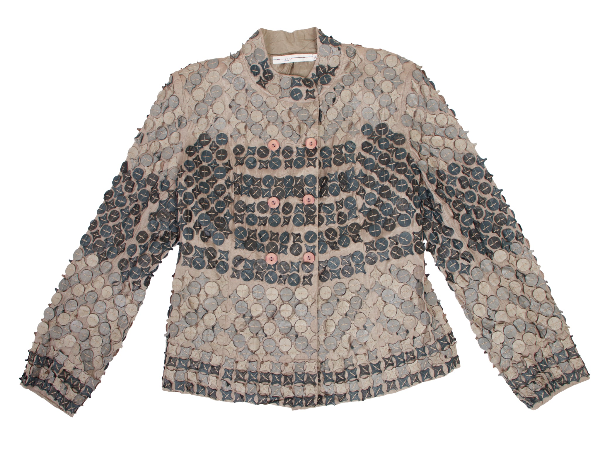 Blank London Silk & Leather Applique Jacket