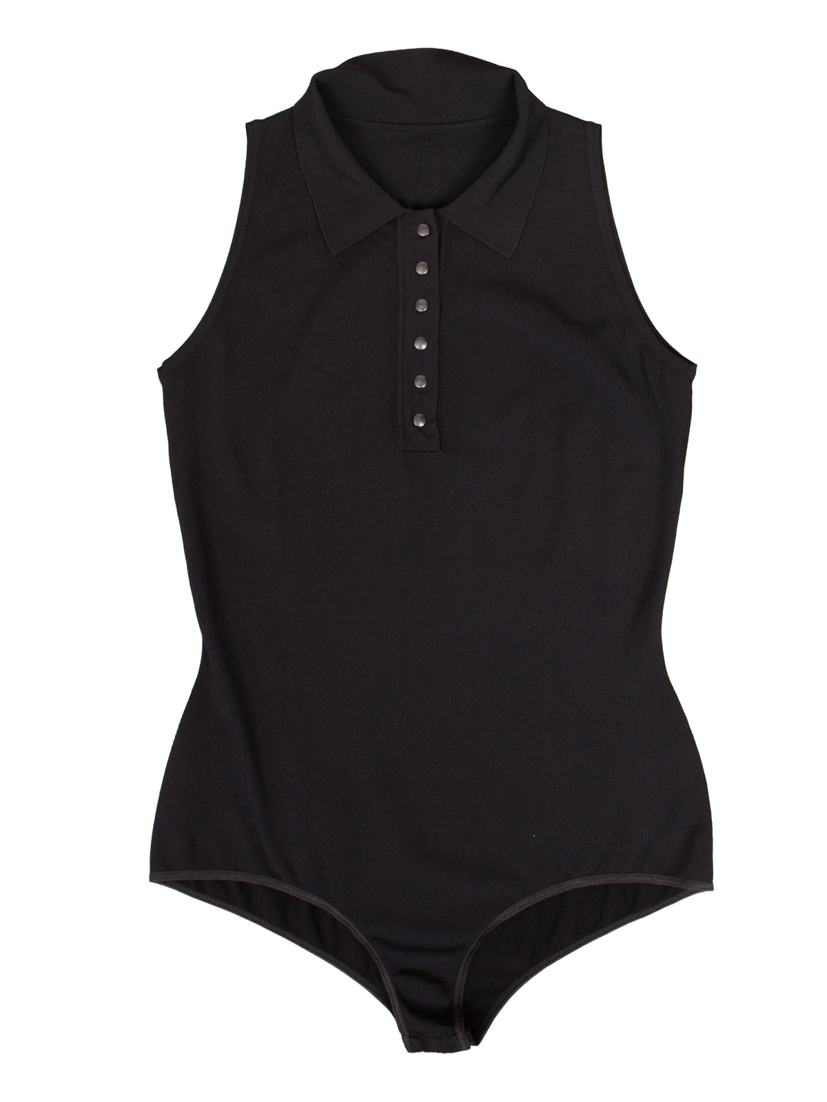 Alaia Sleeveless Polo Bodysuit