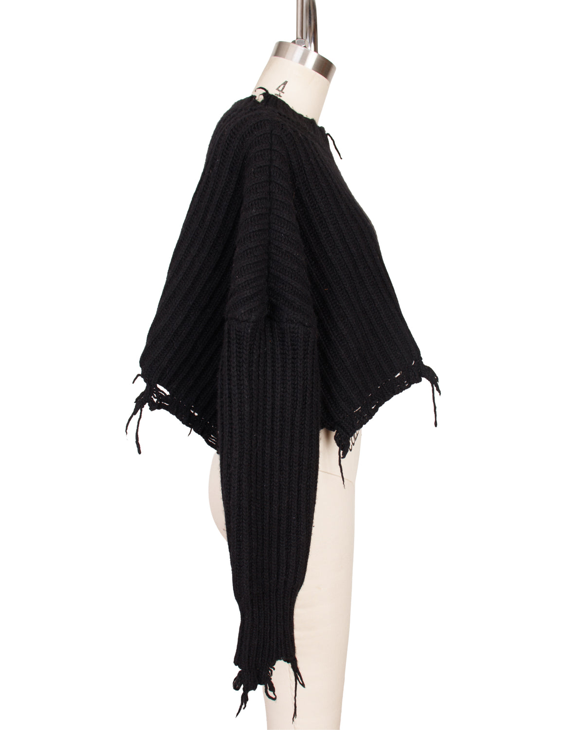 Diesel Distressed Crop Wool Sweater