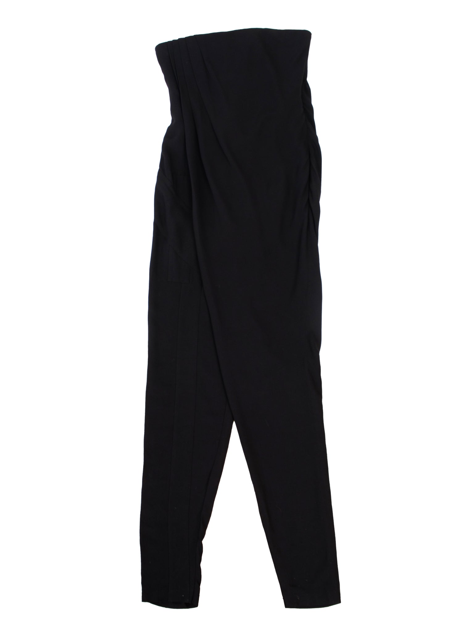 Givenchy Strapless Asymmetrical Draped Jumpsuit
